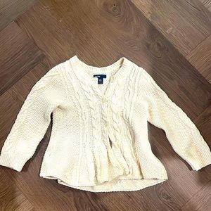 Baby gap knit cream cardigan